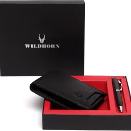 Men Black Genuine Leather Wallet - Mini-image-51