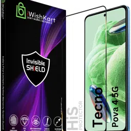 iWishKart Edge To Edge Tempered Glass for Tecno Pova 4, Tecno Pova 4 5G, Pova4, Gorilla Glass-28
