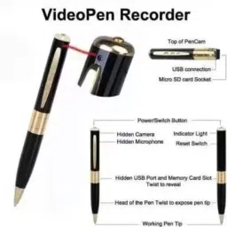 SATTOBISION T2933_PEN CAMERA PRO 1080P SPY VIDEO RECORDER BLACK (PACK OF 1) Spy Camera-15