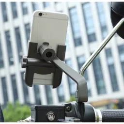 Wif-19-Bike Mount Holder Metal Body 360 Degree Rotating Mirror Cradle Stand-X148 Bike Mobile Holder-picture-23