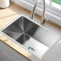 Kitchen Single Bowl Handmade MATT Finish Stainless Steel 18" x 16" x 10" Vessel Sink-image-59