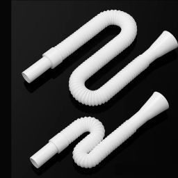 (P OF 2) PVC HOSE PIPE FOR WASH BASIN/ SINK 1.112 PVC Kitchen Pipe for Sink/ Waste/ Wash Basin Expandable & Flexible Drain Pipe Hose Pipe-image-82
