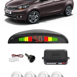 PKNA1189 White Car Reverse Parking Sensor with LED Display 4 Sensor PKNA1189 Parking Sensor-picture-1