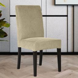 woodsworth from pepperfry Eva Fabric Dining Chair in Beige Colour-picture-5