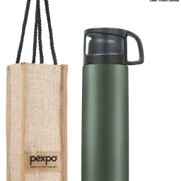 24 Hrs Hot & Cold ISI Certified Vacuum insulated Bottle Fererro With Jute Bag 500 ml Flask-10