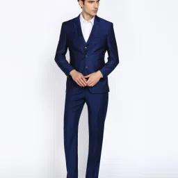 Men 3 Piece Set Self Design Suit-image-87