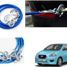 Tow Cable with Self Locking Hook Car Tow Rope for Datsun Go (12mm*4mtr) 4 m Towing Cable-image-31
