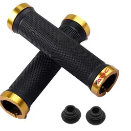 Premium Quality Cycling Lock-on Anti-slip Bicycle Handle Grips, Color- Golden Bicycle Handle Grip-5