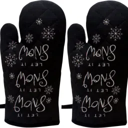 Black Cotton Kitchen Linen Set-22