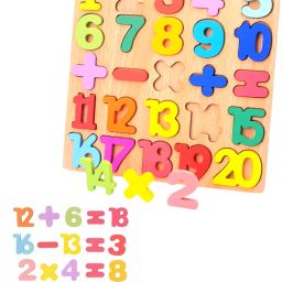 Wooden Educational Numbers 123 Board Puzzle for Kids-image-17