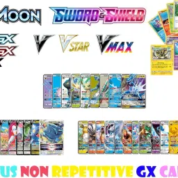 Pokemon Sword Shield Sun Moon V Vmax Vstar GX normal cards set of 50-17