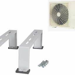 High Quality Metal Floor AC Stand, Special Coated Super Quality Split Ac Outdoor Unit Stand for Up to 2 Ton Air Conditioner. 50cm x 8cm Shelf Bracket-12