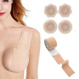Women's Cotton Spandex Multipurpose Breast Lift Tape. Nursing Breast DN65 Nursing Breast Pad-image-96