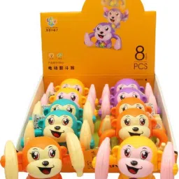 rutuff Musical Toys for Kids, Jumping Monkey Attractive Different Types Rattle image 3
