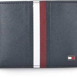 Men Black Genuine Leather Wallet - Mini-image-9