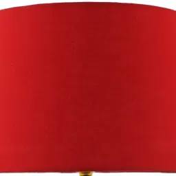 Fancy 10" Red Fabric Drum Shape Table Lamps Lamp Shade-3
