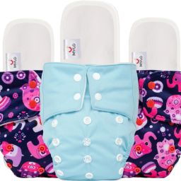 Baby Leak-Proof Baby Cloth Diaper | Reusable, Washable & Adjustable, 3M-3Y-25