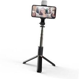 NKL Perfect Strong Selfie Stick Design with Light, Multi Purpose Use Bluetooth Remote_83 Bluetooth Selfie Stick-image-79