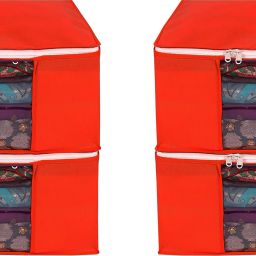 PRAHAN INTERNATIONAL Soiled Garment Bag , Apparel Storage, Appliance Covers QWS03 for Sarees Cloths Polyester Laundry Bag-image-35