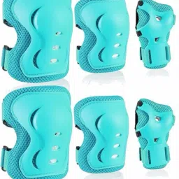 Secure Hybrid Protective Gear Set - Knee, Elbow, and Wrist Guard (Upto 7 years) Skating Guard Combo-image-99