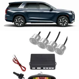 EB192 Silver Car Reverse Parking Sensor with LED Display 4 Sensor E192 Parking Sensor-23