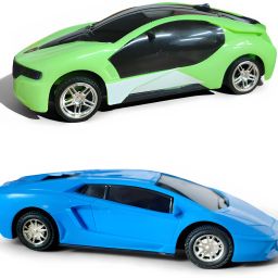 3D Remote Control Car with Lighting Effects Speed Racer RC Car 2-in-1 Set-image-124
