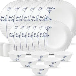 Pack of 20 Opalware Novo Collection Aqua Spray Dinner Set-21
