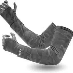 snowie soft Summer Cool Arm Sleeve UPF 50 Ice Silk Breathable Stretchy Sport Sleeve Men Compression-picture-12