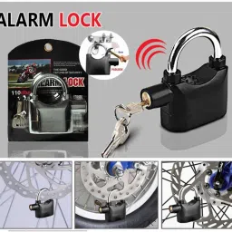 Anti-theft Security Padlock Waterproof Siren Alarm Safety Lock AL-37 Lock-8