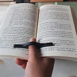 3D Printed Book Page Thumb Holder (Black PLA Plastic) Helps maintain the page of the book you are reading Bookmark-image-41
