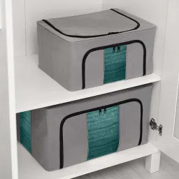 E Solutions WARDROBE ORGANISER/STORAGE BOX-042 66L Poly-canvas Laundry Bag-image-30