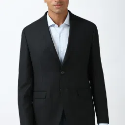 Men Self Design Single Breasted Formal Blazer-image-74
