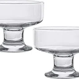 Borosilicate Glass Dessert Bowl Set of 2, Glass Ice Cream Desert Serving Glass Bowl Cups-21