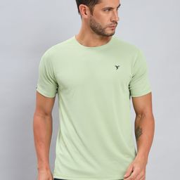 technosport Men Solid Round Neck Polyester Light Green T-Shirt-picture-16