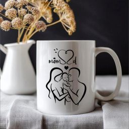 Mom Dad gift Coffee Cup Best Gift for Couple, Mom & Dad Printed Ceramic Cofffee Ceramic Coffee Mug-image-49