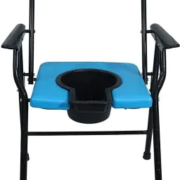Commode Chair for unisex/ADULT Comfortable Safe chair(BLUE) Commode Shower Chair-20
