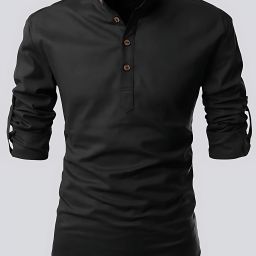 Men Solid Cotton Blend Flared Kurta-image-69