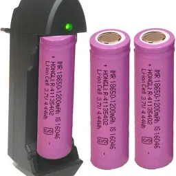 CONSONANTIAM 2 PCS Hongli 3.7V 1200 mAH Rechargeable Lithium ion Battery with 1 Cell Charger Game Battery-19