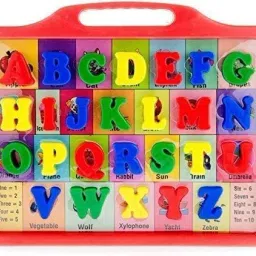 Educational Alphabet Slate 2 in 1 to Learn Pictures, spellings & Alphabets Along with Green Writing Board and Chalk in Multi Color for Kids-4