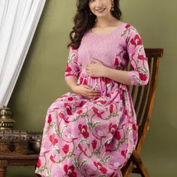 murli kurti Printed Pure Cotton Stitched Flared/A-line Gown-picture-48