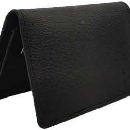Men & Women Black Artificial Leather Card Holder-picture-12