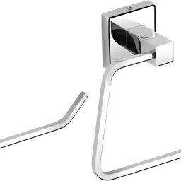 AISI 304 Stainless Steel Towel Ring Napkin Stand Towel Holder Napkin Ring Towel stand Cloth Hanger Modern Bathroom Accessories (Chrome Finish, Anti Rust) 10 inch 1 Bar Towel Rod-19