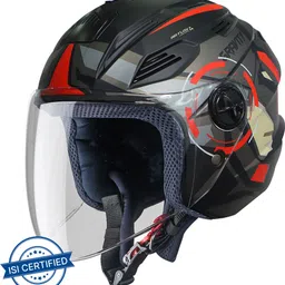 steelbird SBA-6 7Wings Gravity Open Face Helmet, ISI Certified Helmet Motorbike Helmet-picture-40