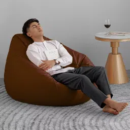 shira 24 4XL Bean Bag with Footrest Ready to Use with Beans Bean Bag FootstoolWith Bean Filling image 4