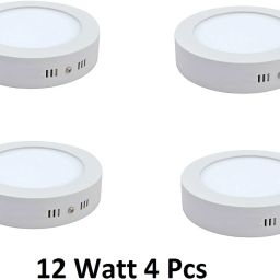 LED 12 Watt Round Surface Down Light White 4 PCS Recessed Ceiling Lamp-image-25