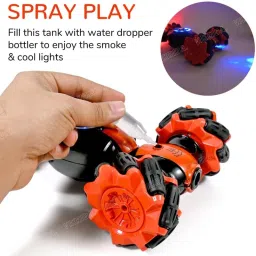 vikrida Rc Stunt Car Double Sided Rotating Off Road 2.4Ghz with with Gesture Sensing image 3