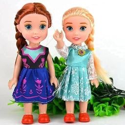Twin Girl Sisters Mini Doll Set - Small Beautiful Doll Set-0