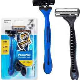Triple Blade Disposable razors Antiskid Pivoting Design Shaving razor for Men, Men-16