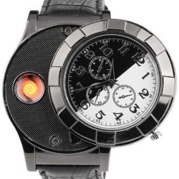 TrustShip ™ Flameless Metal USB Windproof Watch Cigarette Lighter USB Charged With New Innovative Lighter Watch Smoking Flameless Rechargeable Wrist Cigarette Lighter USB Rechargeable Cigarette Cigar Lighter Watch Novelty Cool Lighters Windproof Flameless Unique Designer Wristwatches USB Watch Lighter Cigarette Lighter Cigarette Lighter-image-29