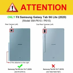 microware Wireless Bluetooth Keyboard for Sam-sung Galaxy tab S6 Lite 10.4'' SM-P610/P615 Bluetooth Handheld Tablet Keyboard image 5